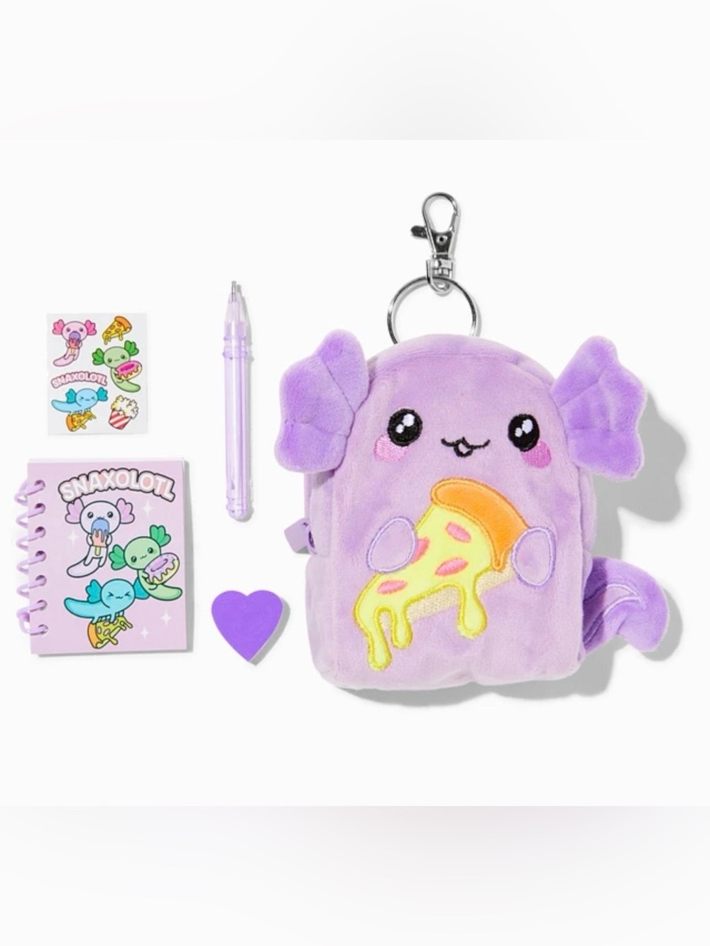 Claire's Pizza Axolotl Stationery Set